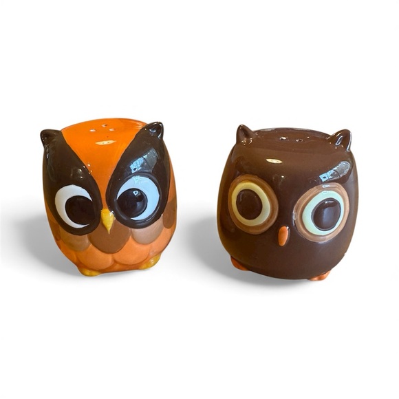 Other - Retro-Style Owl Salt & Pepper Set, Ceramic